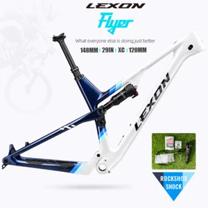 Carbon MTB Bicycle Frame 148 Boost 29 inch XC Trial Full Suspension Frameset - Picture 1 of 27