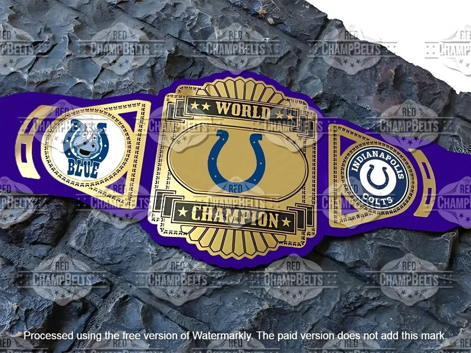 Cinturón Campeonato Indianapolis Colts Adulto Talla 2mm Latón Foto 1 de 1