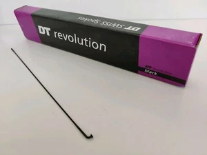 Dt Swiss Revolution 1.8/1.5mm 284mm Stainless Black Spokes (20 bag) - Picture 1 of 1