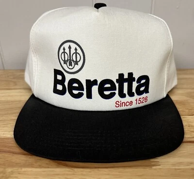 Gorra de colección Beretta Guns con tirantes vintage negra blanca K-Products Foto 1 de 4