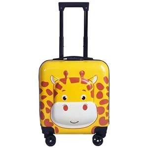 Giraffe 3D Kinder Trolley Kinderkoffer ABS Kindertrolley 45x35x25 cm - Bild 1 von 6