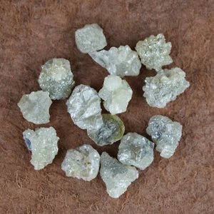 Diamante naturale sfuso grezzo 1,00 CT 2 PZ diamante misto giallastro 5,00 - 7,00 mm - Foto 1 di 8