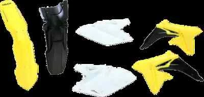Kit de carrocería de guardabarros de plástico Acerbis amarillo negro blanco Suzuki RMZ450 08-17 Foto 1 de 4