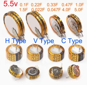 Supercondensador condensador de faradios 5.5V 0.1F/0.22F/0.047F/0.47F/1F/1.5F/4F/0.022F/5F - Imagen 1 de 9
