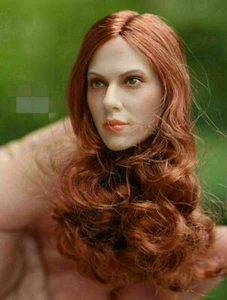 1/6 Black Widow Scarlett Johansson Head Sculpt w/Red Hair Fit 12'' Phicen Figure - Picture 1 of 5