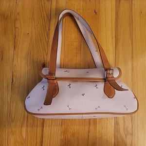 Vintage Petusco Genuine Leather Equestrian Horse Handbag Purse Spain Pale Pink - Picture 1 of 6