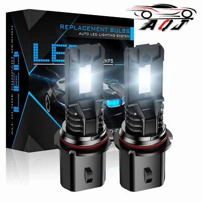 For Volvo VNL 2000-2003 2x 9007 HB5 6000K LED Headlight Bulb High Low Beam Foto 1 de 4