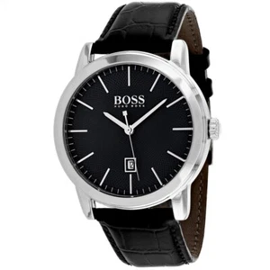 Reloj analógico de cuarzo para hombre Hugo Boss Classic 1513397 negro/cuero negro 134601 - Imagen 1 de 3