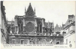 Le Crime de REIMS 51 Cathédrale après bombardement CPA non circulée ~1920 - Picture 1 of 2
