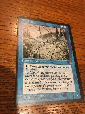 1x Ice Age Misprint Off center Mtg 1X Mistfolk - Image 1 of 4