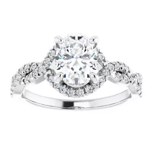 1 ct Oval Cut D-VVS1 Moissanite Wedding Engagement Ring S925 Sterling Silver - Picture 1 of 12