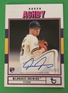 2022 Topps Brooklyn Collection AARON ASHBY RC AUTO 73/99  ROOKIE