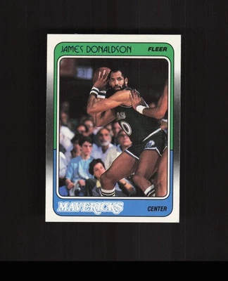 1988-89 Fleer #29 James Donaldson Basketball Card Dallas Mavericks - Image 1 of 2