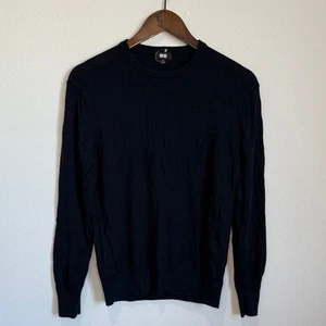 Uniqlo Pullover Schwarz Wolle Seide Mischung Rundhals Gr. M Neu - Bild 1 von 5