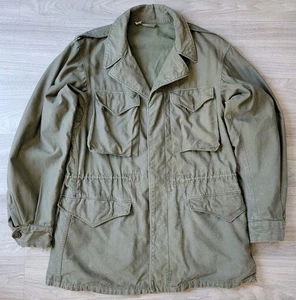 Vtg WW2 Jacket Mens 36 L Green 40s US Army Military M1943 M43 Field Coat - Picture 1 of 18