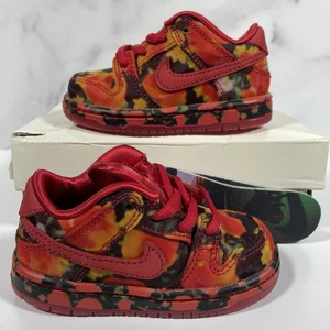 Nike SB Dunk Low x Wizard Of Oz Poppy Field FZ1237-600 Size 6c Toddler - Picture 1 of 8
