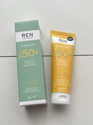 REN CLEAN SKINCARE REN Evercalm SPF 50+ Sensitive Support Sunscreen 25ml Clean Skincare BNIB