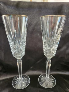 Waterford Lismore Champagne Tall Flutes - Picture 1 of 4