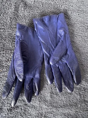 Guantes de conducción forrados de poliéster de cuero púrpura Fownes WPL9522 de colección para mujer talla 8 Foto 1 de 4