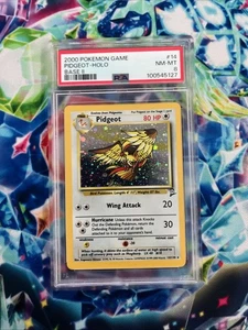 2000 Pokemon Base Set 2 14/130 Pidgeot Holo PSA NM-MT 8 - Picture 1 of 2