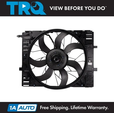 TRQ Radiator Cooling Fan Assembly Fits 2017-2021 Mercedes-Benz - Image 1 of 4