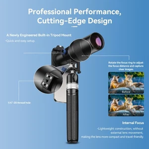 36X Telephoto Lens with Tripod Telephoto Phone Lens Photography Lens - Photo 1 sur 8