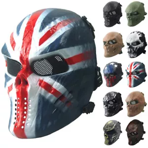 Skull Skeleton Full Face Mask Eye Protection for Halloween Cosplay Movie Scary - Picture 1 of 22