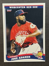 2021 Jose Adames Minor League Rookie Card Red Sox RC Worcester Red Sox