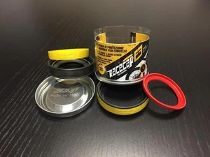 Racecap Doble Kit Rasca Barro Horquillas Suzuki RMZ 250 2004-2006 Negro-Amarillo - Imagen 1 de 1