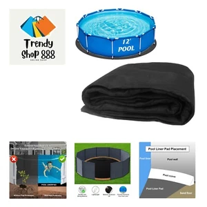 12FT Round Above Ground Pool Floor Liner Pad - Puncture Prevention, Bottom Pr... - Picture 1 of 8