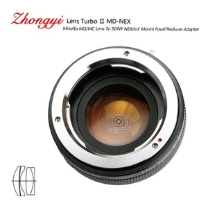 Lens Turbo II adapter for Minolta MD mount lens to Sony mount NEX α6000 a6500 - Picture 1 of 1