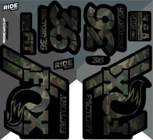Fox 36 2018 Decals/Stickers - Camo - Licensed By Fox - Picture 1 of 1