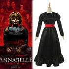 Annabel Cosplay Costume Halloween Horror Fancy Black Dress Suit