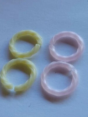 Lol Surprise OMG Doll Candylicious Pink & Yellow Hair Rings Hair Accessories Foto 1 de 2