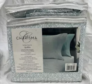 Charisma 4-teiliges Blattset flach90""x102"" Spannblatt - 60""x80"" (STRING DAMASKENKÖNIGIN) Neu im Karton - Bild 1 von 3