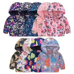 Kid Baby Boy Girl Raincoat Waterproof Lightweight Windbreaker RainJacket Outwear - Picture 1 of 41