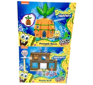 Spongebob Squarepants Construction Sets Krusty Krab And Pineapple House Figures - Picture 1 of 7