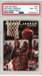 Skybox 1992 EE. UU. Michael Jordan #44 PSA 8 de corte - Imagen 1 de 2