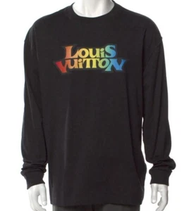 Louis Vuitton 2023 Degraded Graphic Men’s Print T-Shirt Size: XL, Authentic - Picture 1 of 13