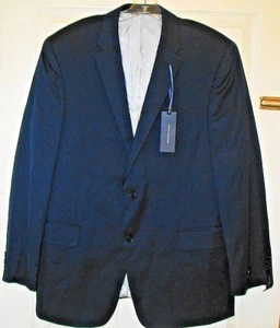 NWT Mens 46R TOMMY HILFIGER Trim Fit Tailored SUIT JACKET Wool Blazer Navy Blue  - Picture 1 of 8