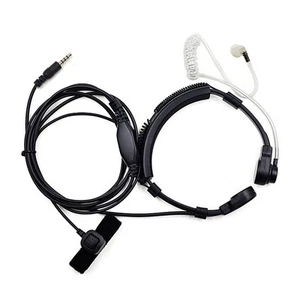 3,5 mm Gardło Mikrofon Zestaw słuchawkowy Air Tube Słuchawki PTT do iPhone 6 Plus iPhone 5S SE 6S - Zdjęcie 1 z 5