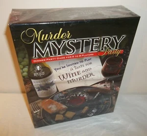 Vtg New Sealed Murder Mystery Dinner Party Game A Taste for Wine and Murder - Picture 1 of 13