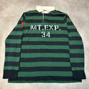 Polo Ralph Lauren Camisa de Rugby a Rayas para Hombres 2XL De Colección MT EXP 34 Top, Verde - Imagen 1 de 9