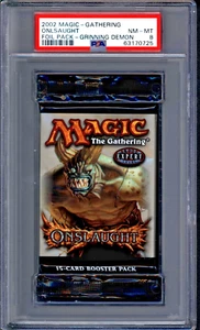 Onslaught Grinning Demon Booster Pack English Graded PSA 8 MTG Magic #63170725 - Picture 1 of 1