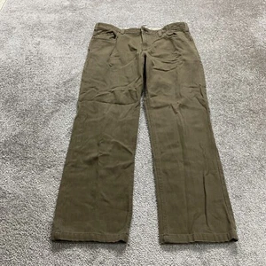 Kenneth Cole Chino Pants Mens 36x29 Brown Solid Straight Leg Cotton Polyester - Picture 1 of 14