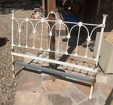 Bed Headboard    Vtg 40;s  Iron Farmhouse no rails 4 Ft W- 40” H One Available