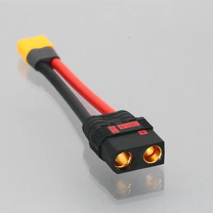 Anti-Spark QS8 Female to XT60 Male 10AWG 10cm Adapter RC Lipo Battery Run ESC - Picture 1 of 2