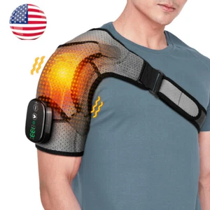 Electric Heated Shoulder Brace Heating Pad Therapy Shoulder Winter Heating Wrap - Picture 1 of 8