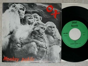 OX – Monkey Public 7" SMAP Records – SM 4503 France 1981 topp MINT- - Foto 1 di 6