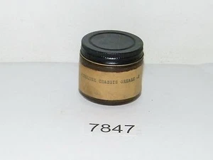 Vintage PureLube Chassis Grease-S Small Glass Jar Full - Picture 1 of 5